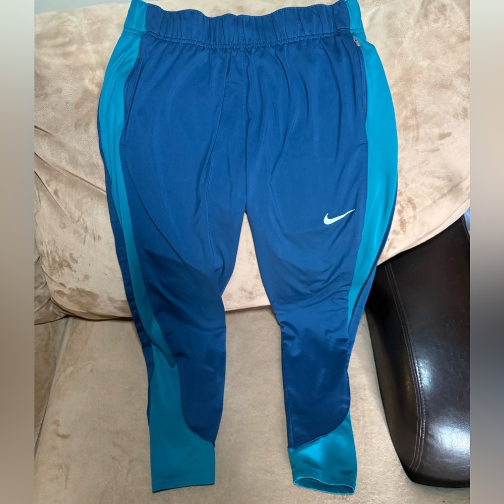 Nike Therma-Fit Women’s Size Medium' Blue Athletic Track Pants Activewear Medium - Picture 4 of 14